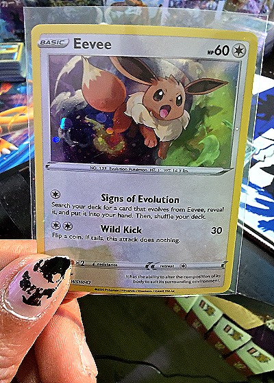 2020 Pokémon SWSH042 Eevee Black Star Promo — front