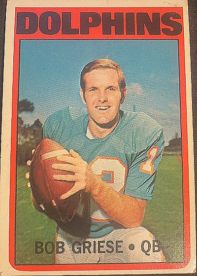 1972 Topps #80 Bob Griese — front
