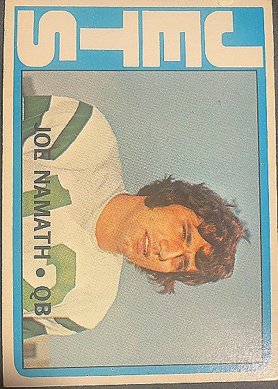 1972 Topps #100 Joe Namath — front