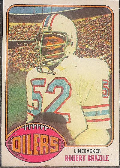 1976 Topps Football #424 Robert Brazile — front