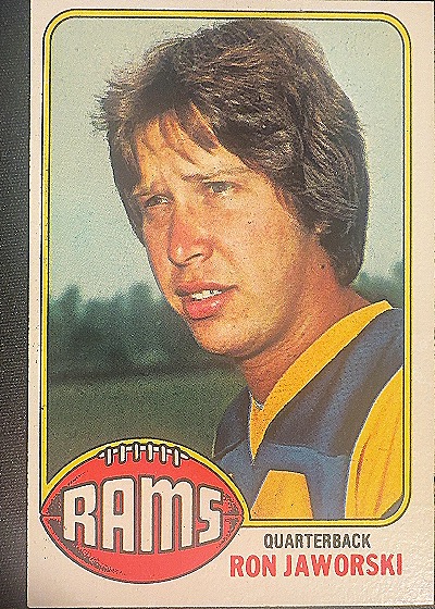 1976 Topps Football #426 Ron Jaworski — front