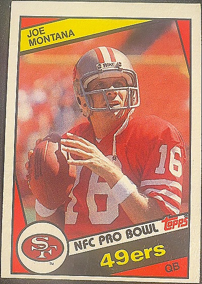 1984 Topps #358 Joe Montana — front