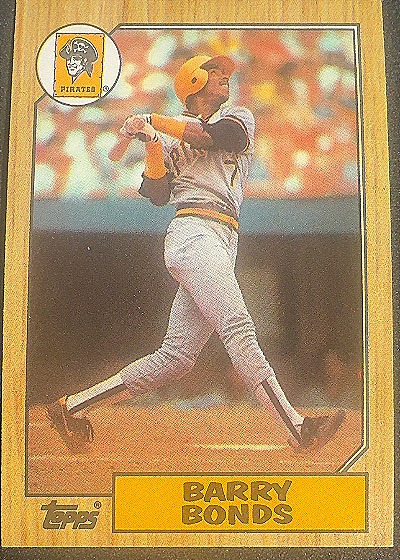 1987 Topps #320 Barry Bonds Rookie Card — front