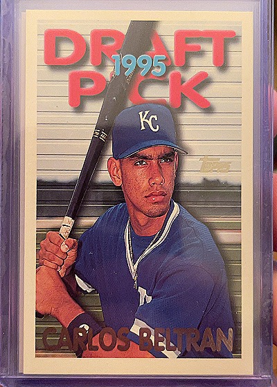 1995 Topps Traded #18T Carlos Beltran Rookie Card — front