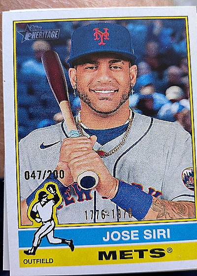 2025 Topps Heritage #460 Jose Siri — front
