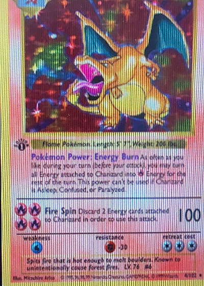 1999 Pokémon Base Set #4 Charizard — front