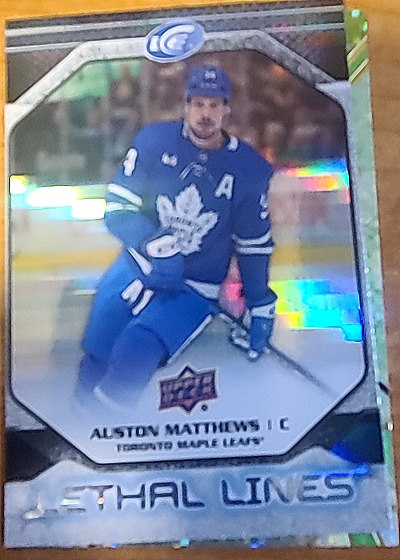 2022-23 Upper Deck Ice #LL-3B Auston Matthews Lethal Lines — front