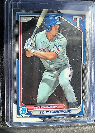 2024 Bowman Chrome Prospects #BCP-64 Wyatt Langford — front