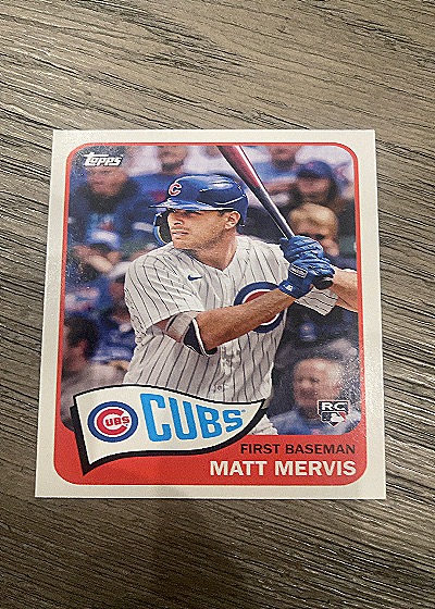 2023 Topps Archives 1965 #187 Matt Mervis Rookie — front