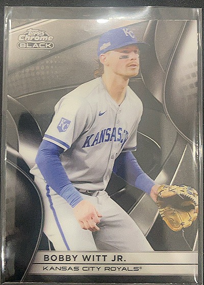 2025 Topps Chrome Black #1 Bobby Witt Jr. — front