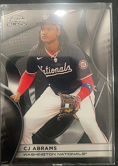 2025 Topps Chrome Black #137 C.J. Abrams Washington Nationals — front