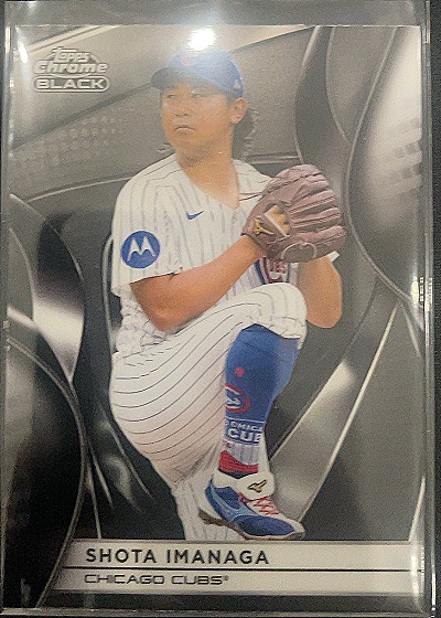 2025 Topps Chrome Black #141 Shota Imanaga Chicago Cubs — front