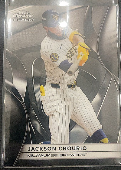 2025 Topps Chrome Black #98 Jackson Chourio — front