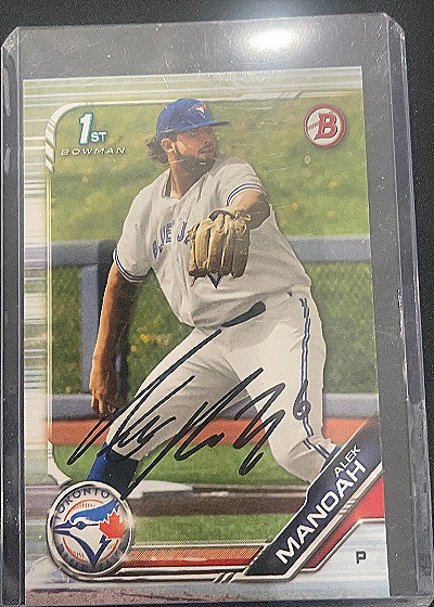 2019 Bowman Draft #BD-3 Alek Manoah — front