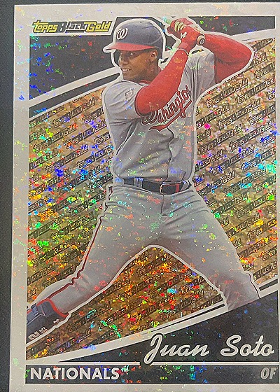2022 Topps Update Black Gold #BG-25 Juan Soto — front