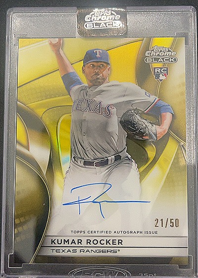 2025 Topps Chrome Black Kumar Rocker #CBA-KR — front