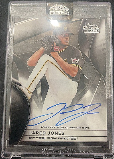 2025 Topps Chrome Black Jared Jones Autograph — front