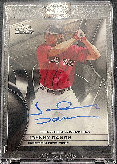 2025 Topps Chrome Black Johnny Damon Autograph — front