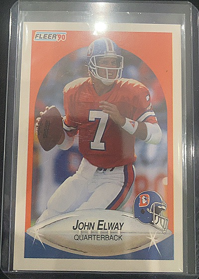 1990 Fleer #21 John Elway — front