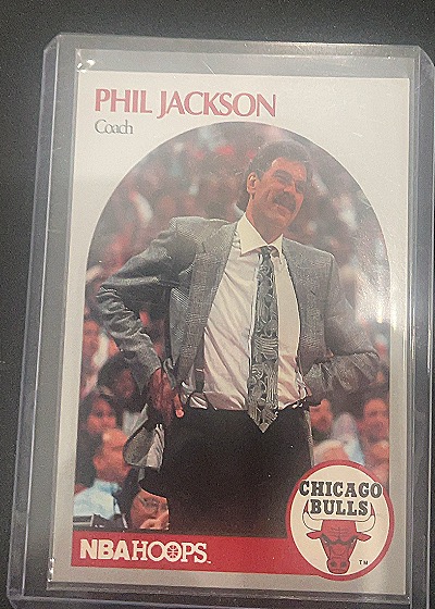 1990 NBA Hoops #308 Phil Jackson Coach Chicago Bulls — front