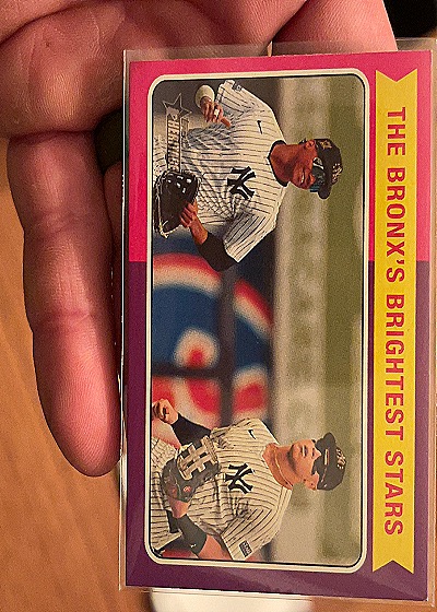 2024 Topps Heritage High Number The Bronx's Brightest Stars CC-2 Aaron Judge and Anthony Volpe — front