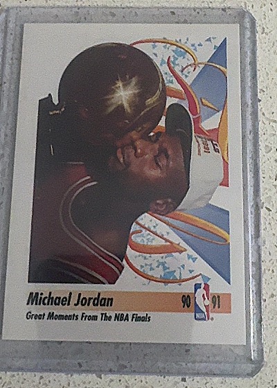 1990-91 Skybox #334 Michael Jordan Great Moments from the NBA Finals — front