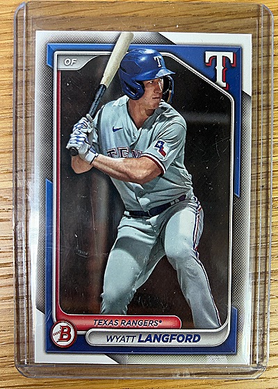 2024 Bowman Chrome Prospects #BCP-64 Wyatt Langford — front