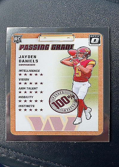 2024 Panini Donruss Optic Passing Grade Jayden Daniels #2 RC — front
