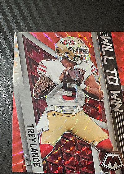 2022 Panini Mosaic #WW-11 Trey Lance Will to Win — front