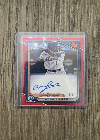 2024 Bowman Chrome Prospect Autographs Wilfredo Lara #CPA-WL — front