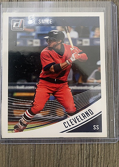 2018 Donruss #157 Francisco Lindor Mr. Smile Cleveland Indians — front