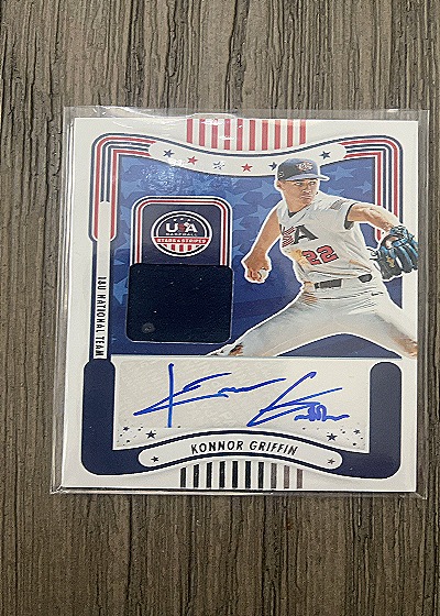 2024 Panini USA Stars & Stripes Konnor Griffin Auto Relic — front