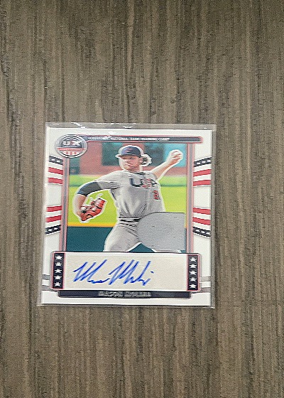 2024 Topps USA Baseball Matt McLain Autograph — front