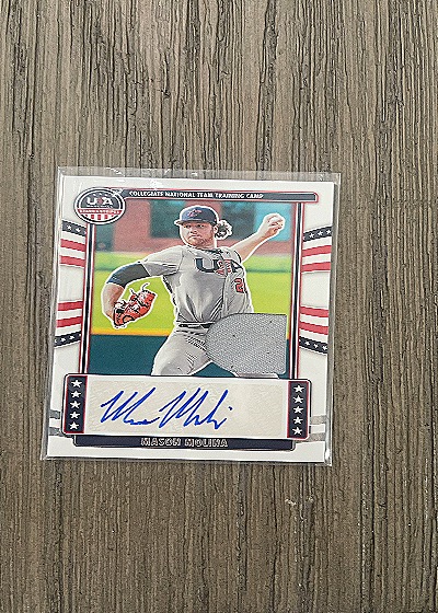 2024 Panini Stars & Stripes Mason Molina Collegiate National Team Training Camp Patch Auto — front