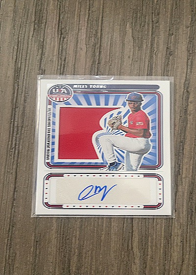2024 Panini Stars and Stripes #SS-MY Miles Young Patch Auto — front