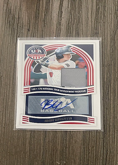 2024 Panini USA Stars & Stripes Brady Murrietta Game-Used Patch Auto — front