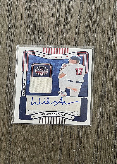 2024 Panini USA Stars & Stripes Wilson Andersen Autograph Jersey — front