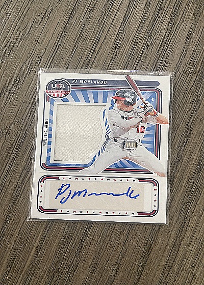 2024 Panini Stars & Stripes PJ Morlando Jersey Patch Auto — front