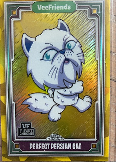 2025 Topps Chrome VeeFriends #13 Perfect Persian Cat — front