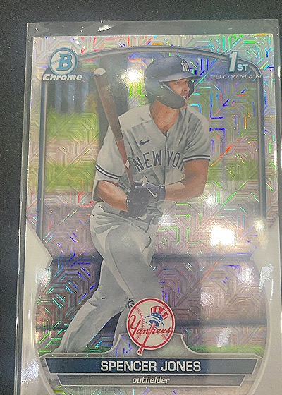 2023 Bowman Chrome #BCP-139 Spencer Jones — front