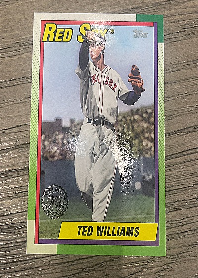 2025 Topps Series 1 - 1990 Topps Baseball 35th Anniversary #T90-26 Ted Williams — front