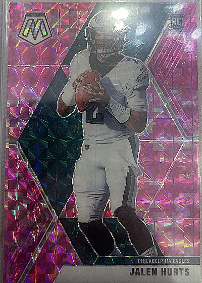 2020 Panini Mosaic Football #222 Jalen Hurts Rookie — front