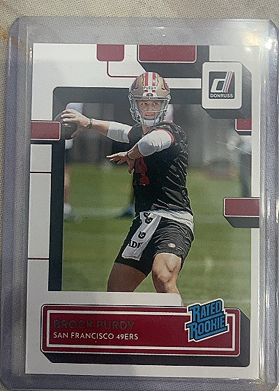 2022 Panini Donruss #374 Brock Purdy Rated Rookie — front