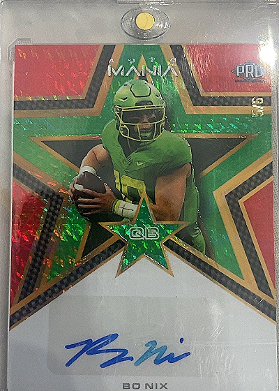 2023 Panini Wild Card Auto Mania Bo Nix — front