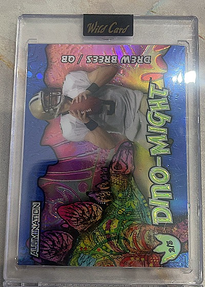 2023 Wild Card Alumination Dino-Might Drew Brees #Dino-Might 2/5 — front