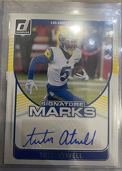 2024 Donruss Signature Marks Tutu Atwell #SMA-TAT — front
