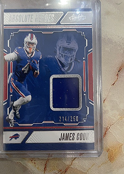 2024 Panini Absolute Absolute Heroes Memorabilia #AHM-JCK James Cook — front