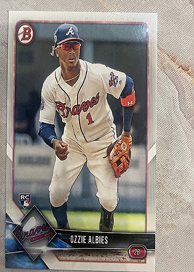 2018 Bowman #62 Ozzie Albies — front