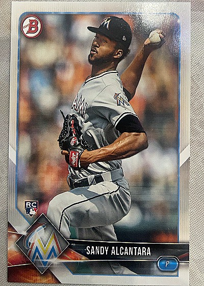 2018 Bowman #37 Sandy Alcantara — front