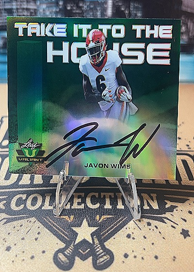 2018 Leaf Valiant Take It To The House Green Javon Wims — front